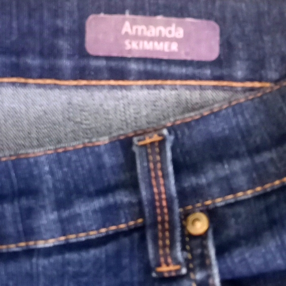 Gloria Vanderbilt  Blue  Denim Amanda Skimmer Short-#1689+ - Picture 5 of 12